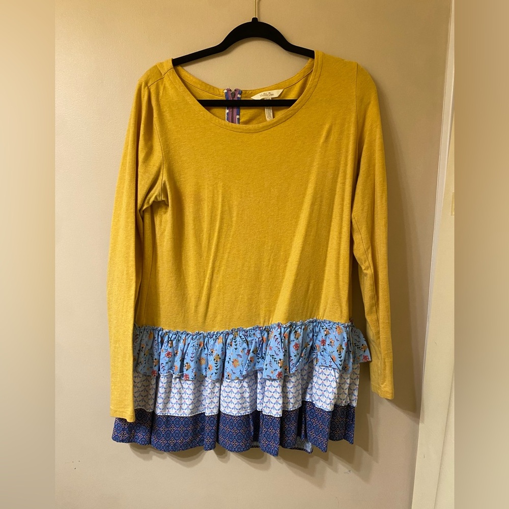 Matilda Jane Mustard and Blue Tunic